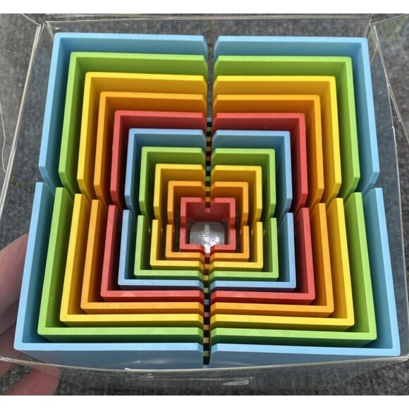 Fat Brain Toys Dado Cubes Interlocking Building Block Set Early Learning - Picture 2 of 9